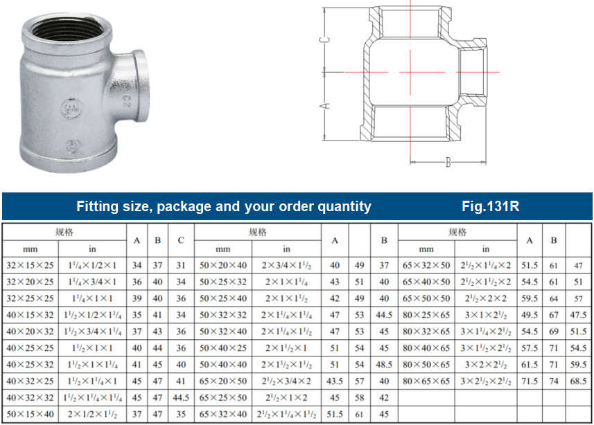 Plumbing Fittings Tee Reducing Factory China| Plumbing Pipe Fittings Union