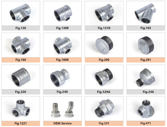 Types of Galvanized Pipe Fittings